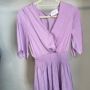 Blush Boutique Lilac Silk Dress